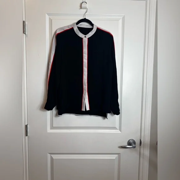 Black Athleisure Stripe Pant Set | Sporty Chic Outfit | US L - Picture 8 of 14